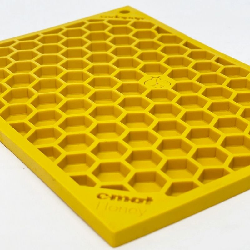 TAPIS DE LÉCHAGE ET D’OCCUPATION COMPACT POUR CHIEN ET CHAT MOTIF NID D'ABEILLE DE LA MARQUE SODAPUP