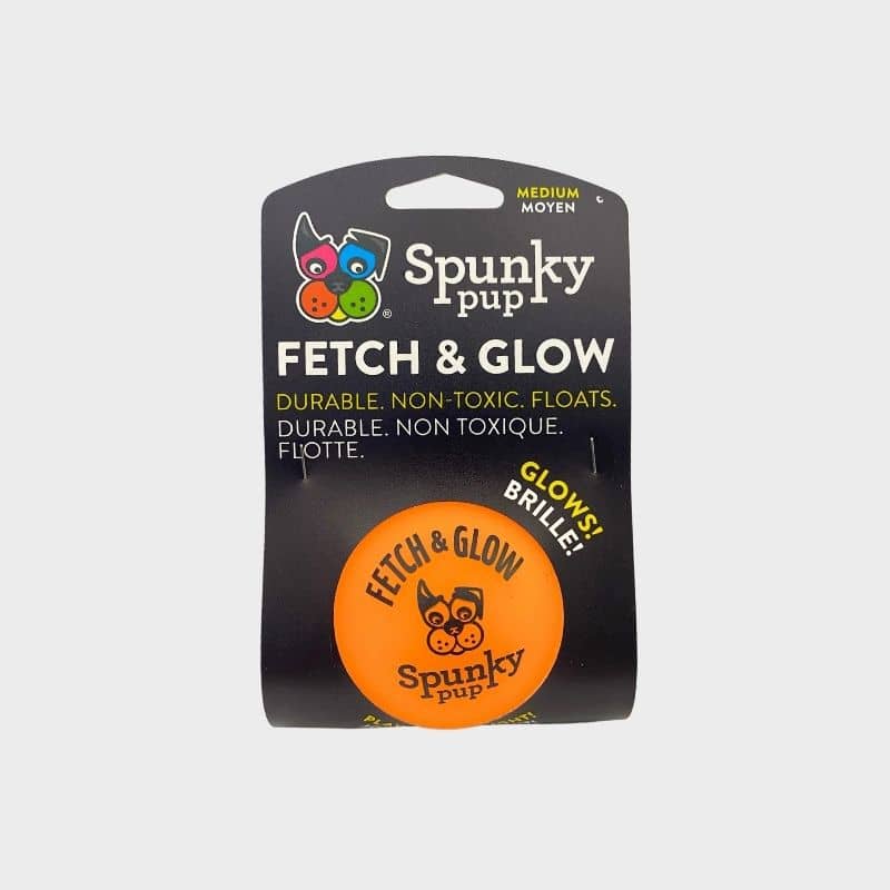 balle phosphorescente pour chien "Fetch & Glow"✨ Spunky Pup