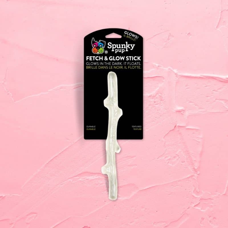 baton phosphorescent pour chien "Fetch & Glow" de Spunky Pup