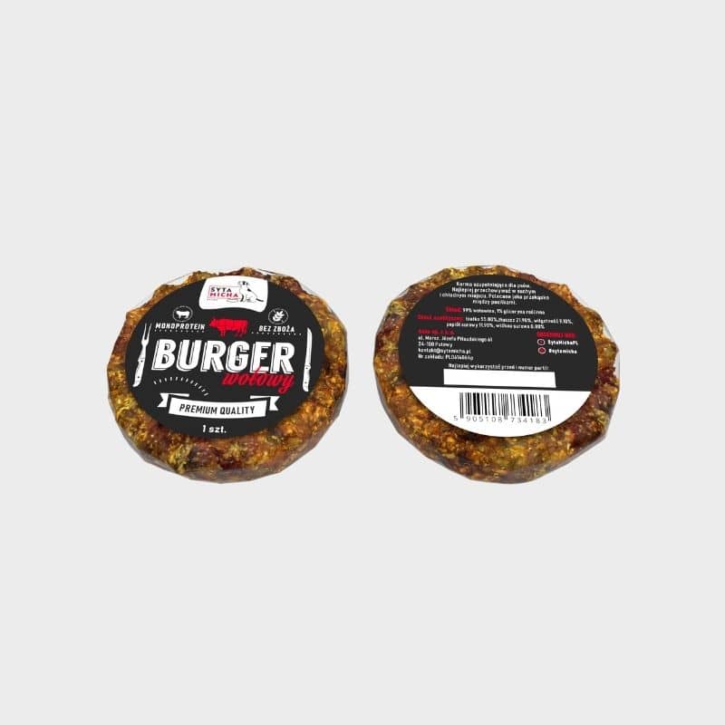 friandise naturelle pour chien burger de boeuf Syta Micha