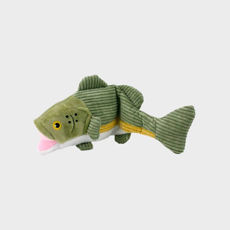 jouet interactif pour chien Tall Tails peluche en forme de poisson qui remue la queue lorsque l'on appuie sur le couineur 