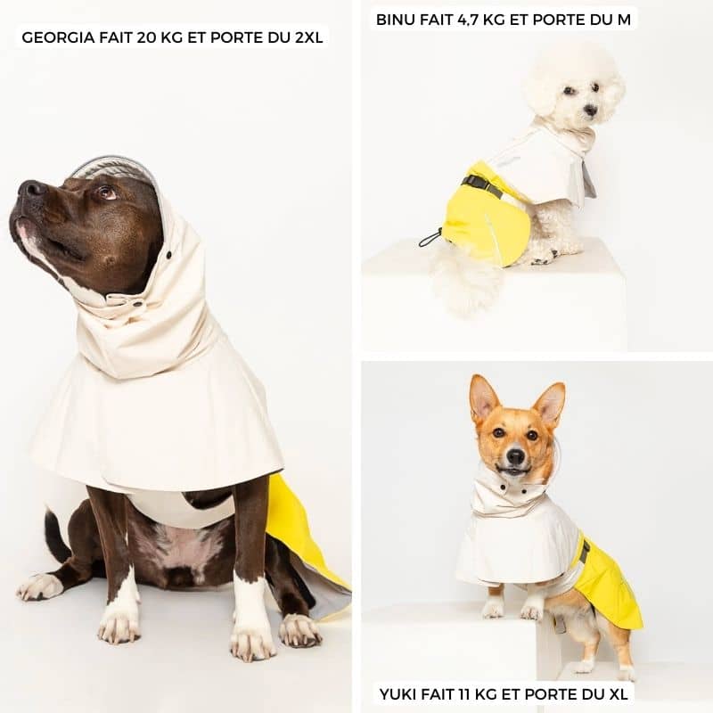 Imperméable All Weather pour chien de The Furryfolks avec taille