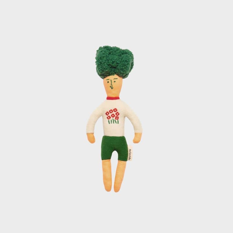 jouet d'occupation pour chien peluche de flair avec cachettes à friandises en forme d'humain aux cheveux verts The Furryfolks