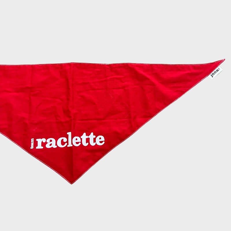 bandana réversible souvenir d'annecy Team raclette ou team fondue THE WOUF 