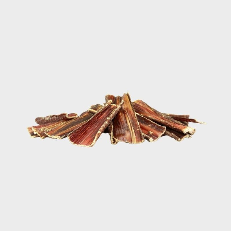 Oesophages de boeuf pour chien 100% naturels. Aussi appelés "beef gullet" ou "beef jerky"