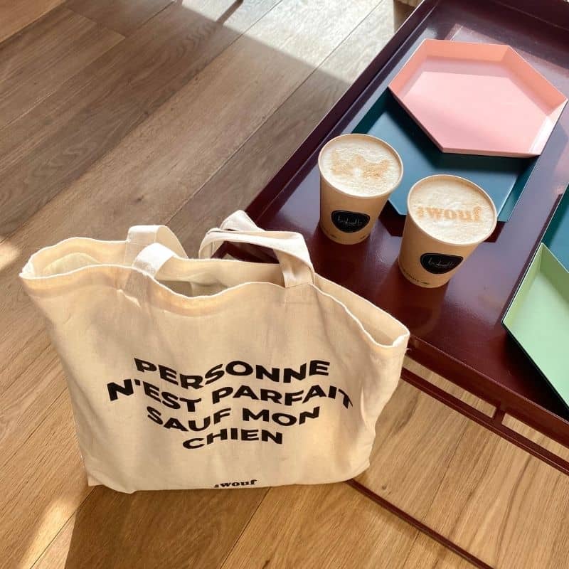 tote bag “Personne n’est parfait sauf mon chien”