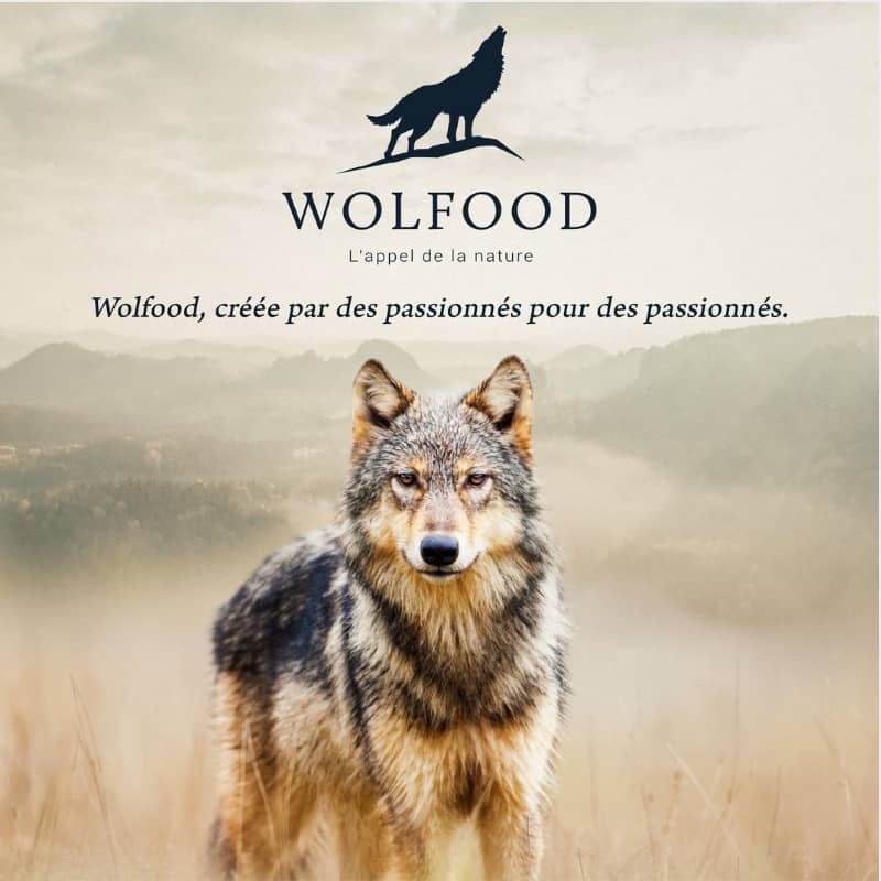 PÂTÉE POUR CHIEN SANS CÉRÉALES WOLFOOD - AGNEAU ET POISSONS – THE WOUF