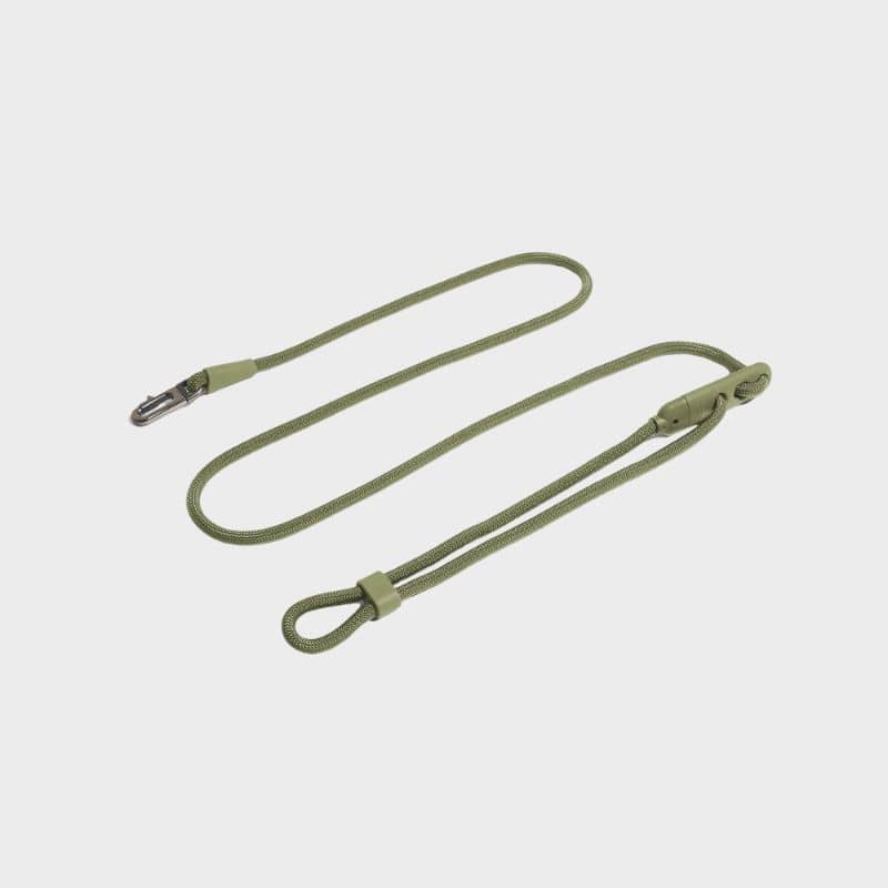 Laisse mains libres pour chien en vert kaki