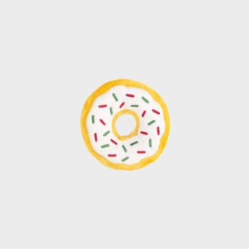  jouet de Noël pour chien en forme de donut de Noel blanc ZippyPaws