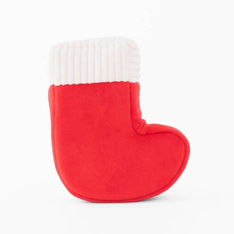 jouet de Noel pour chien “ Naughty or Nice Stocking” ZippyPaws dos