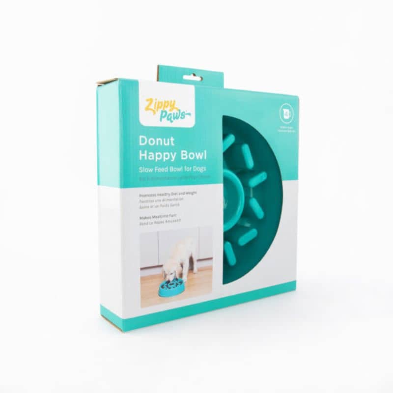 gamelle zippypaws anti gouton pour chien en forme de donut 
