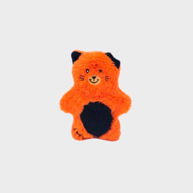 jouet halloween pour chien destructeur : en déchirant la peluche Zombie Cat Zippypaws, un "bonez" squelette est caché dessous